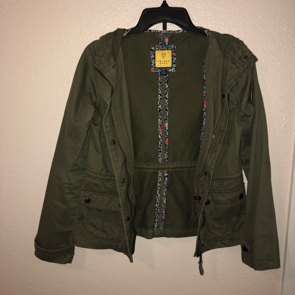 prince & fox green parka